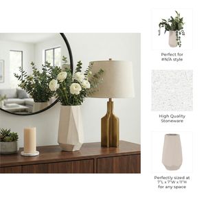 ENOCHWICK WHITE VASE 11 (IN) 11
