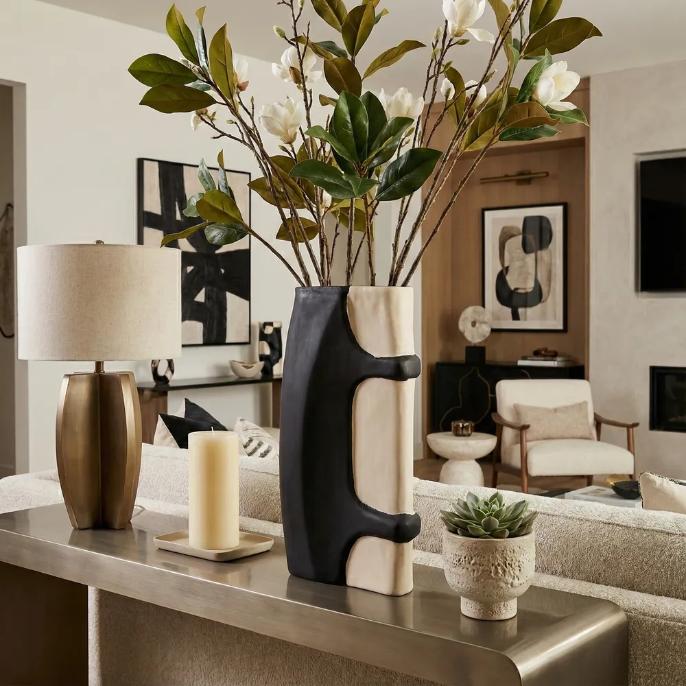 COLVINHOLM BLACK VASE 18 (IN)