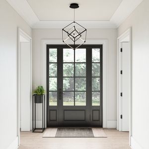 Cube Squared 17.75'' Wide Integrated LED Chandelier - Matte Black - Includes LED Bulb 5