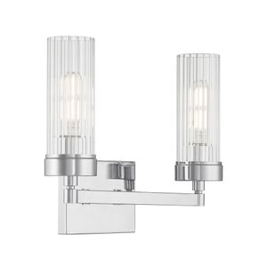 Lida 14'' Wide 2-Light Vanity Light - Chrome 1