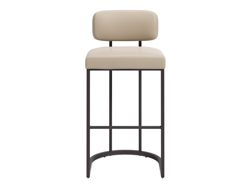 Velar Barstool Beige & Gray 4