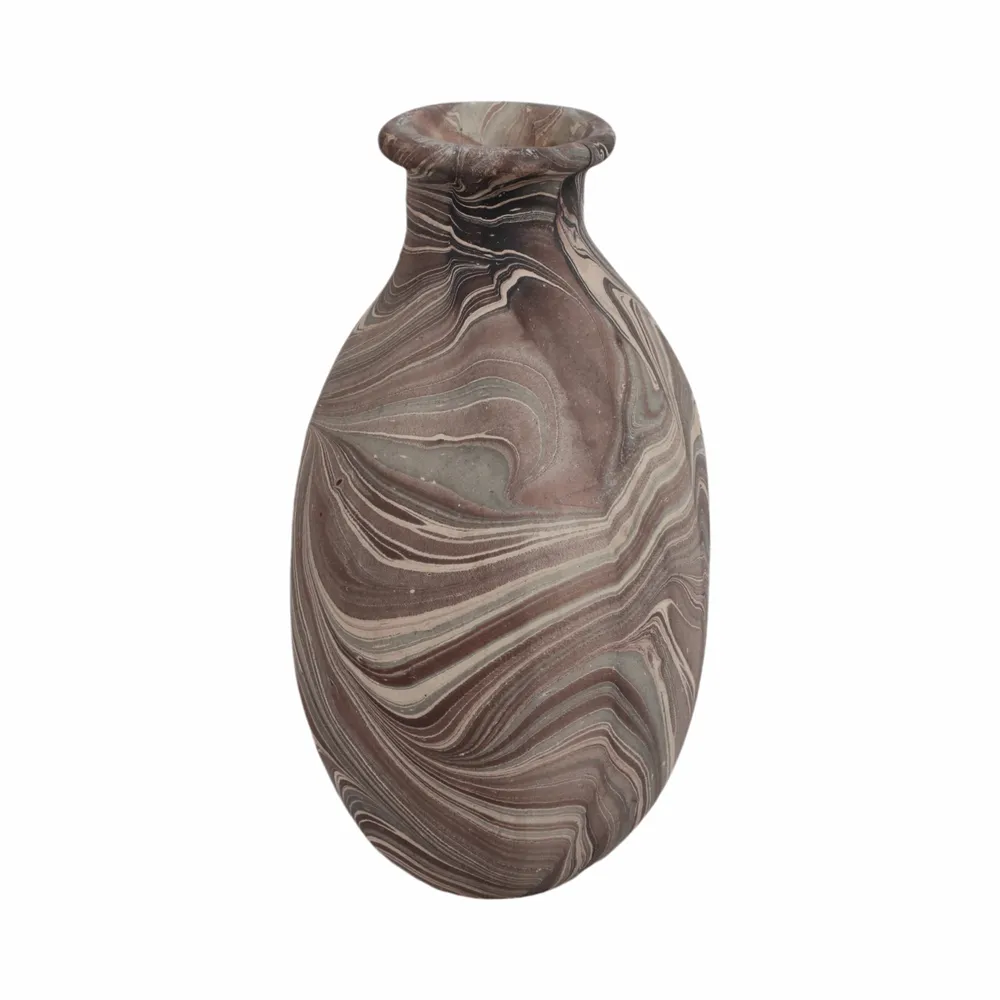 GRANGERSTONE BROWN VASE 14 (IN)