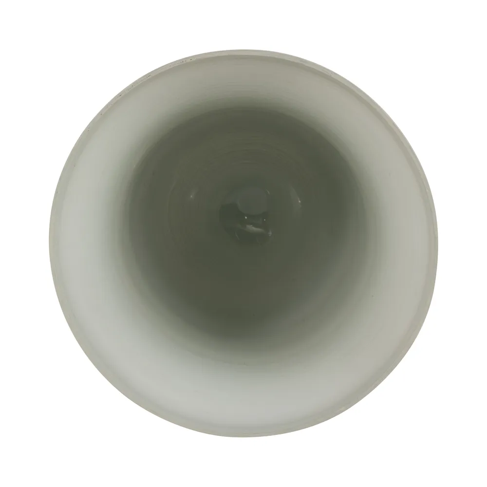 ERWINLAND GREEN GLASS VASE 14 (IN)