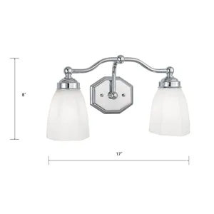 Trevi 17'' Wide 2-Light Vanity Light - Brushed Nickel 2