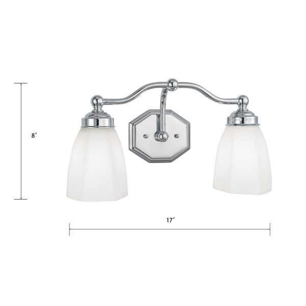 Trevi 17'' Wide 2-Light Vanity Light - Brushed Nickel