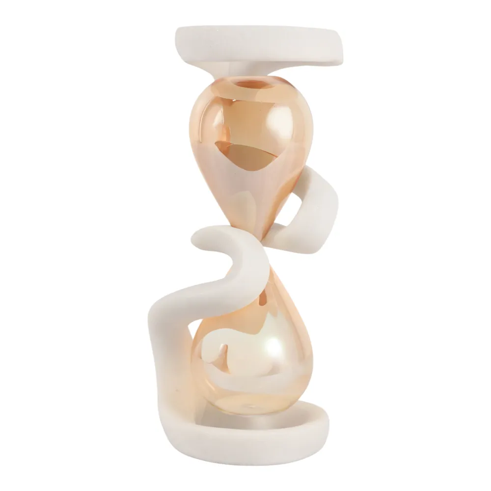 TESSSIDE WHITE HOURGLASS 13 (IN)