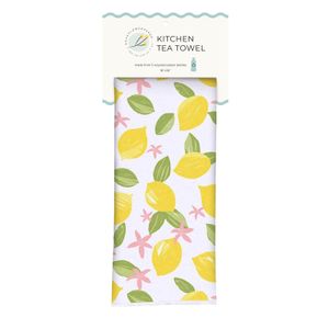 Limone Blossoms Eco Kitchen Tea Towel 5