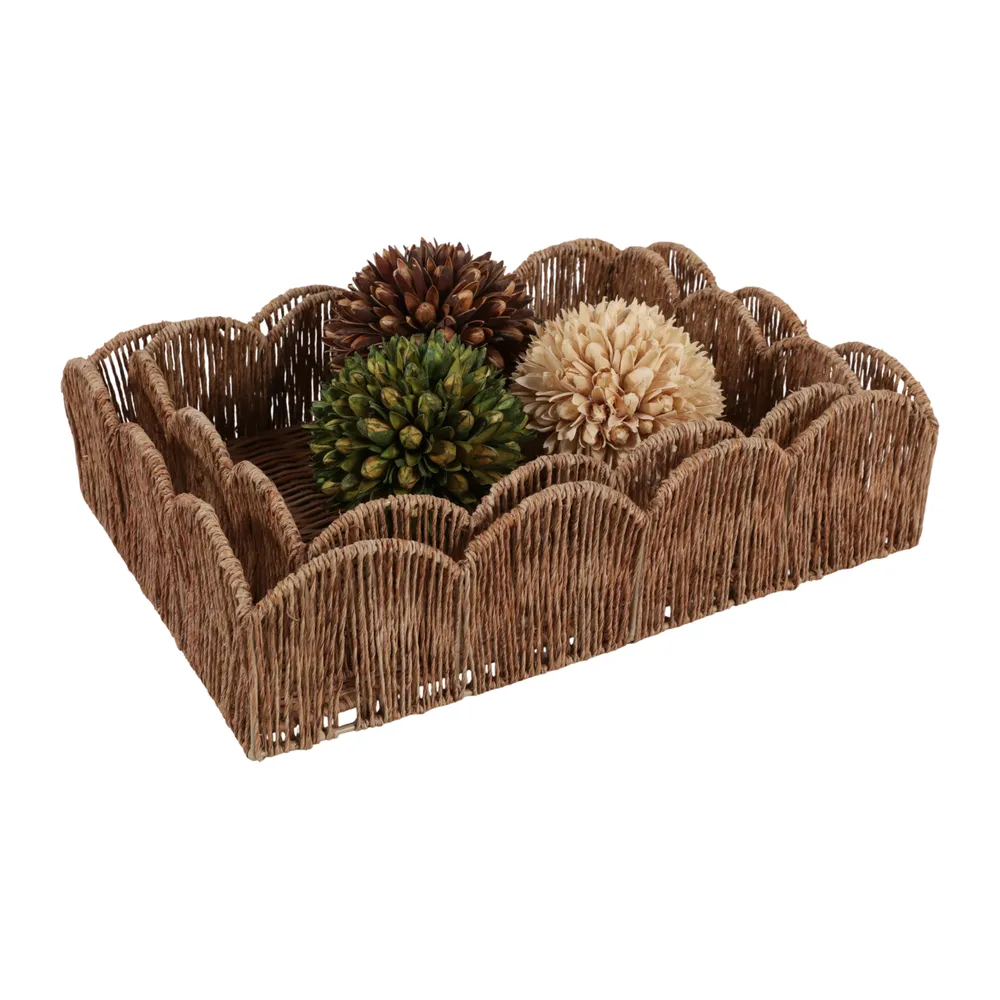 YATESGROVE SET OF 2 BROWN TRAY 4 (IN)