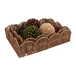 YATESGROVE SET OF 2 BROWN TRAY 4 (IN) 5