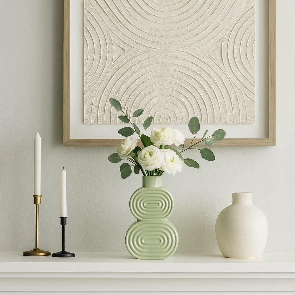 LEONAGATE GREEN VASE 10 (IN)