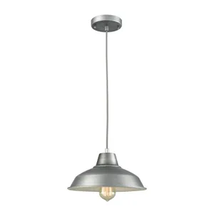 Classic Loft 11'' Wide 1-Light Mini Pendant - Weathered Zinc 1