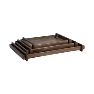 GIFFORDHOLM SET OF 3 BROWN TRAY 3 (IN) 3