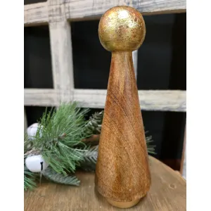 Small Tree With Golden Sphere 8.5x2.5x2.5in 1