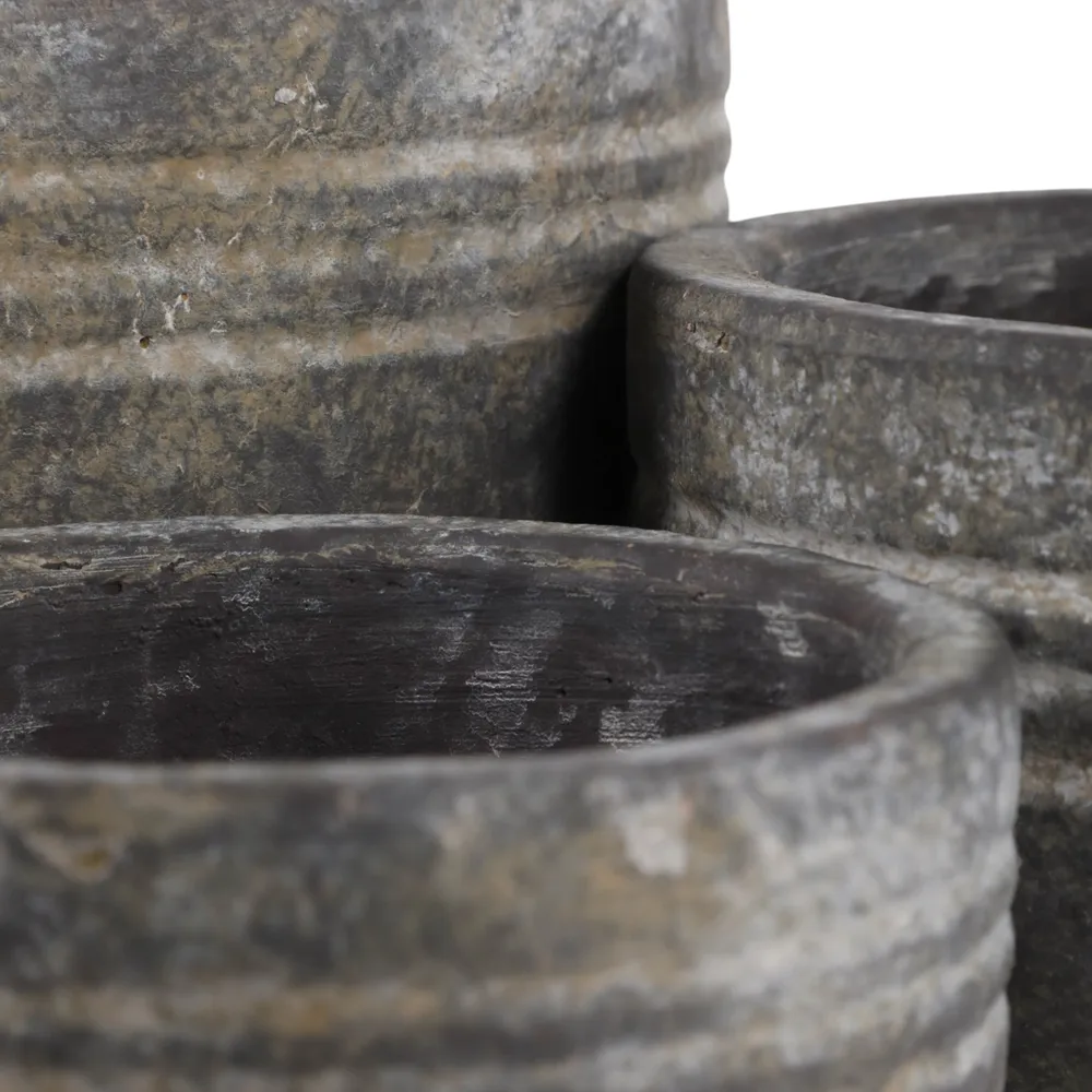 EDGEGATE SET OF 3 BROWN PLANTER 8 (IN)