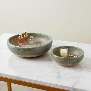 DANFORTHMILL SET OF 2 GREEN BOWLS 6 (IN) 11