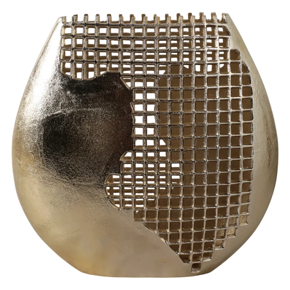 BRUNOFORD GOLD VASE 14 (IN)