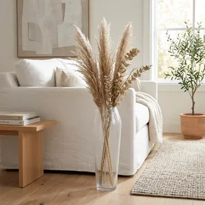 JANEPARK CLEAR GLASS VASE 22 (IN) 2