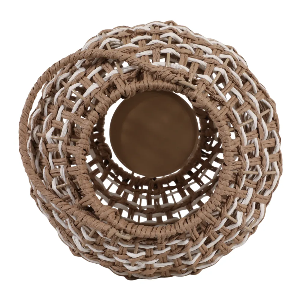 LARKSIDE BROWN LANTERN 17 (IN)