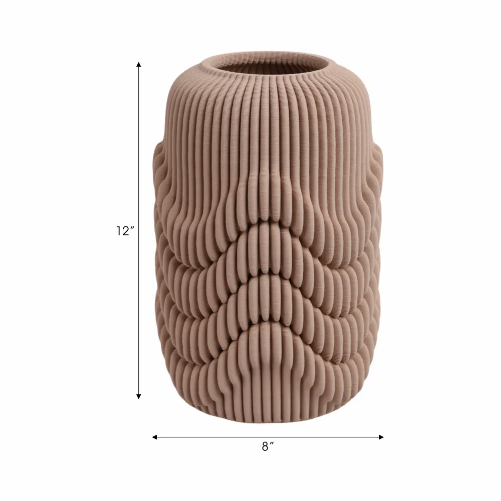 ARLENPORT TAN VASE 12 (IN)
