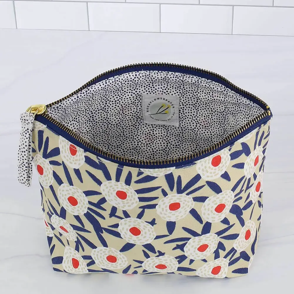 Buttercup Blooms Medium Essential Canvas Pouch