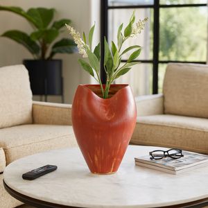 ROLANDSHAW RED VASE 18 (IN) 11