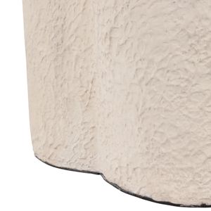 CASPERDALE WHITE GARDEN STOOL 18 (IN) 7