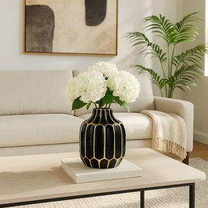 CALVINHAM BLACK VASE 8 (IN) 11