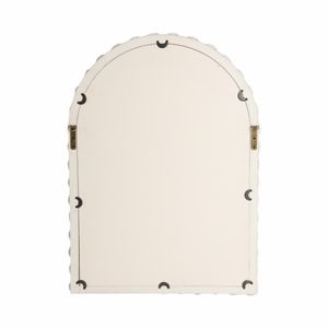 22X30 LARGE KNOBBY ARCH MIRROR, WHITE 7