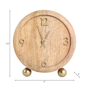 NOLANMORE TAN CLOCK 7 (IN) 9