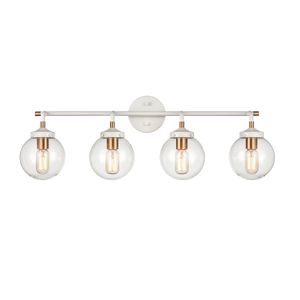 Boudreaux 33'' Wide 4-Light Vanity Light - Matte White 1