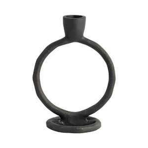 EDMONDMORE BLACK CANDLE HOLDER 7 (IN) 1