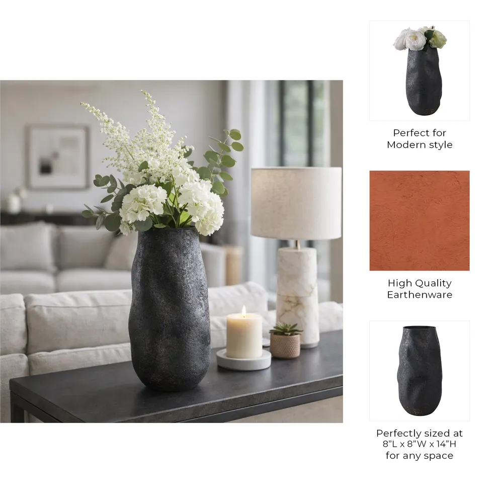 KNOXWOOD GRAY VASE 14 (IN)
