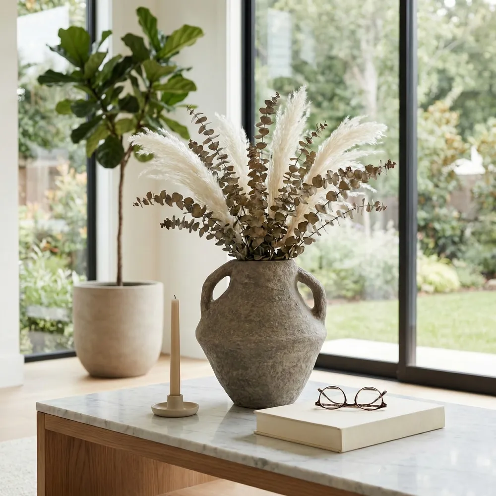 FERRIS TAN VASE 14 (IN)