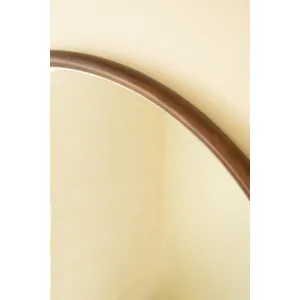 Round Wood Framed Mirror 3