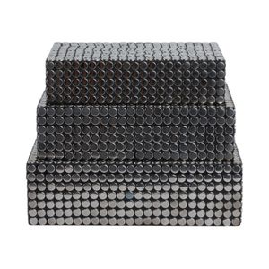 BLAINEMOOR SET OF 3 BLACK BOXES 4 (IN) 1