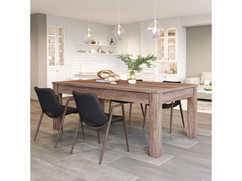 Desi Dining Chair Black & Walnut 9