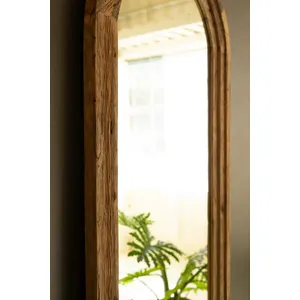 Arched Top Recycled Framed Floor Mirror 3