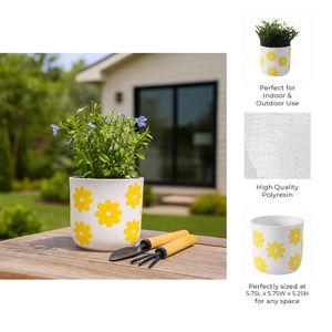 BELDENTON WHITE PLANTER 6 (IN) 10
