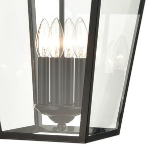 Main Street 12'' Wide 4-Light Outdoor Pendant - Black 3