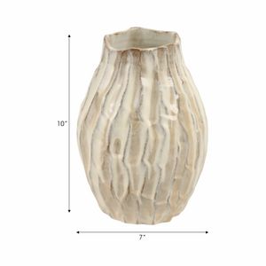 CROSBYLEY CREAM VASE 10 (IN) 10