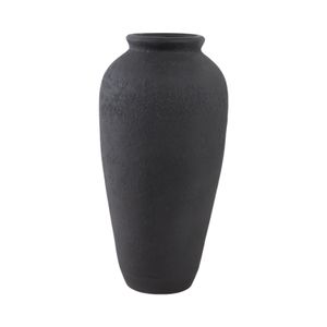 18X9" TERRACOTTA FLOOR VASE, BLACK 5