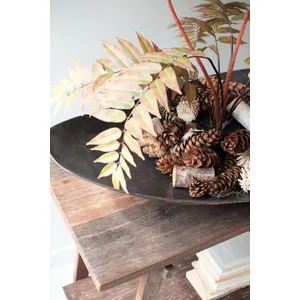 Giant Rustic Iron Oval Bowl 3