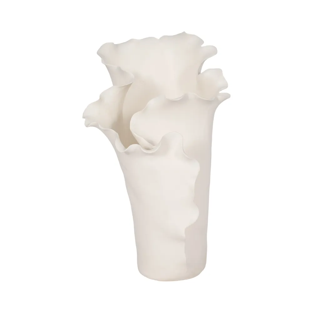 WESTONHOLM WHITE VASE 16 (IN)