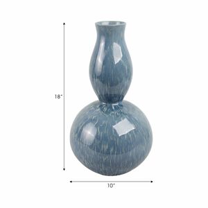 HARLEMSHAW TEAL VASE 18 (IN) 9