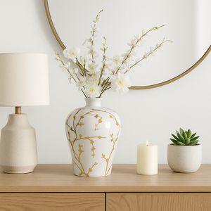 SAGESHAW WHITE CHINOISERIE 15 (IN) 11