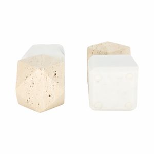 PRESTONSTONE SET OF 2 TAN BOOKENDS 7 (IN) 6
