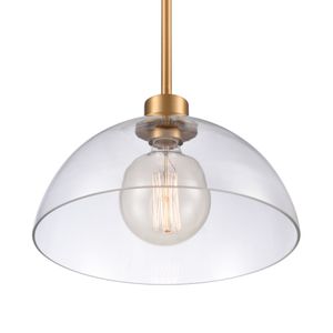 Julian 14'' Wide 1-Light Pendant - Brushed Gold 5