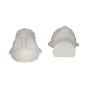 EMORYSHAW SET OF 2 WHITE BOOKENDS 9 (IN) 7