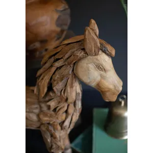 Teakwood Horse Sculpture 2
