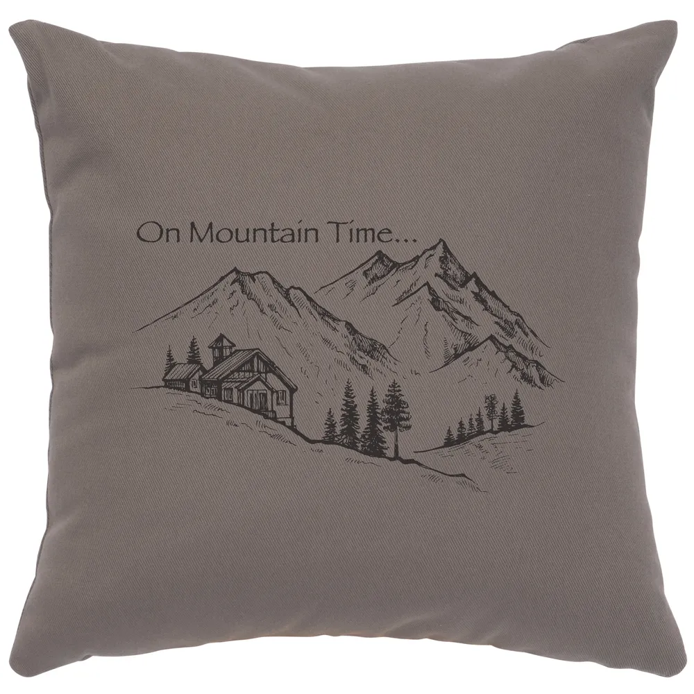 Image Pillow - Mountain Time - Cotton Chrome